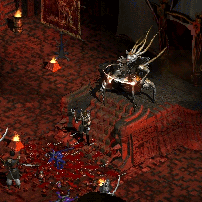 scena videogioco gameplay boss diablo 2
