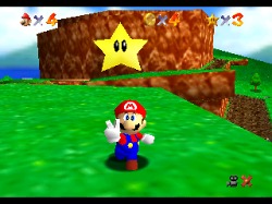 super mario 64 nintendo 64 scena videogioco gameplay