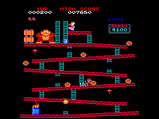 super mario bros donkey kong scena videogioco