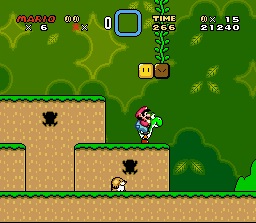 super mario world mario con yoshi
