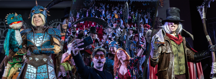 Comicon 2022: le Cosplay Challenges in breve 1 CC22 slide Cosplaychallenge slide 01 696x254 1